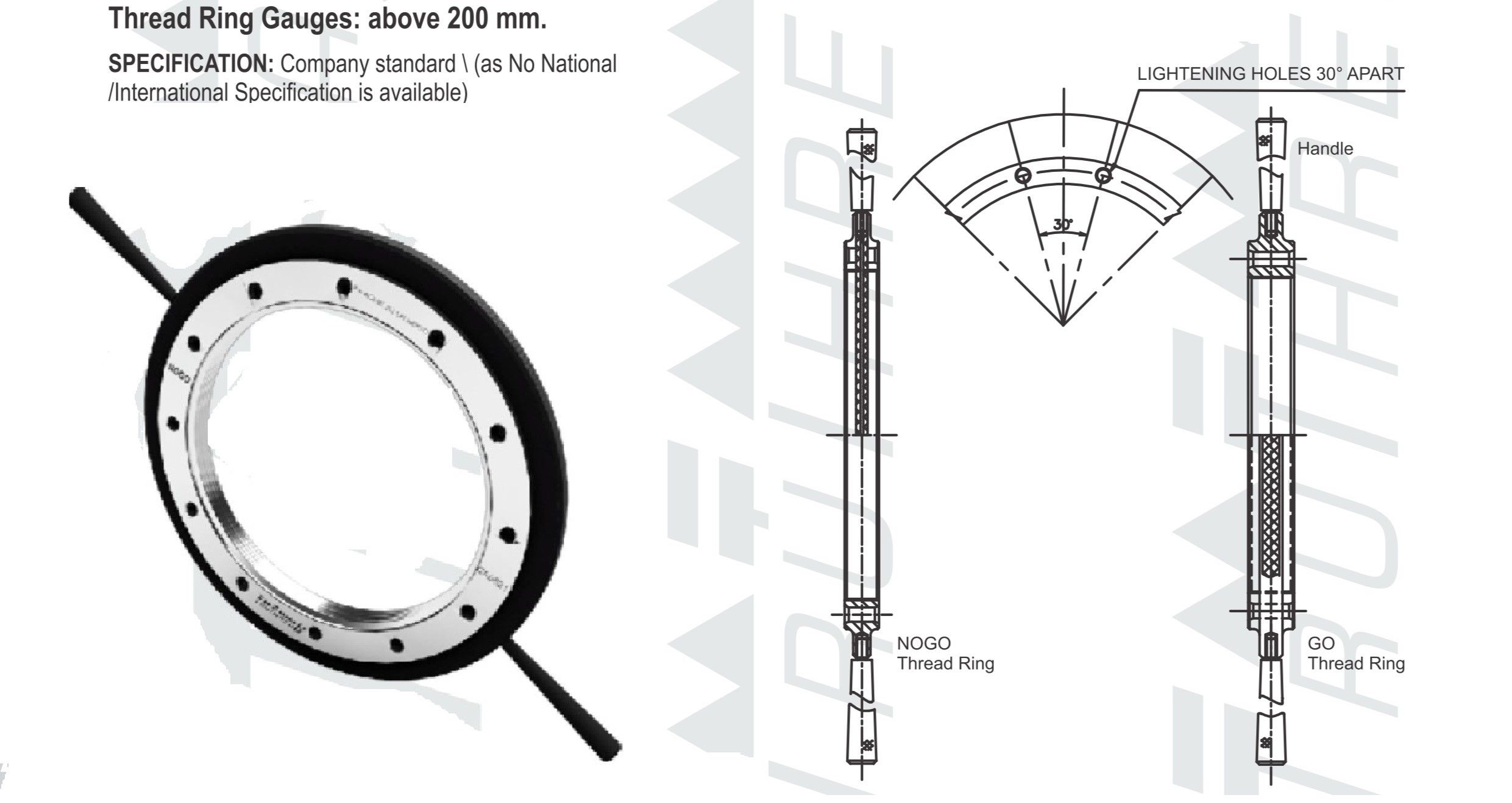 TruThread thread ring gauges above 200 mm